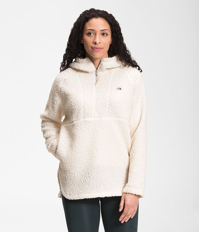 The North Face Ridge Fleece Tunic Womens Pullover White 803517-HSR